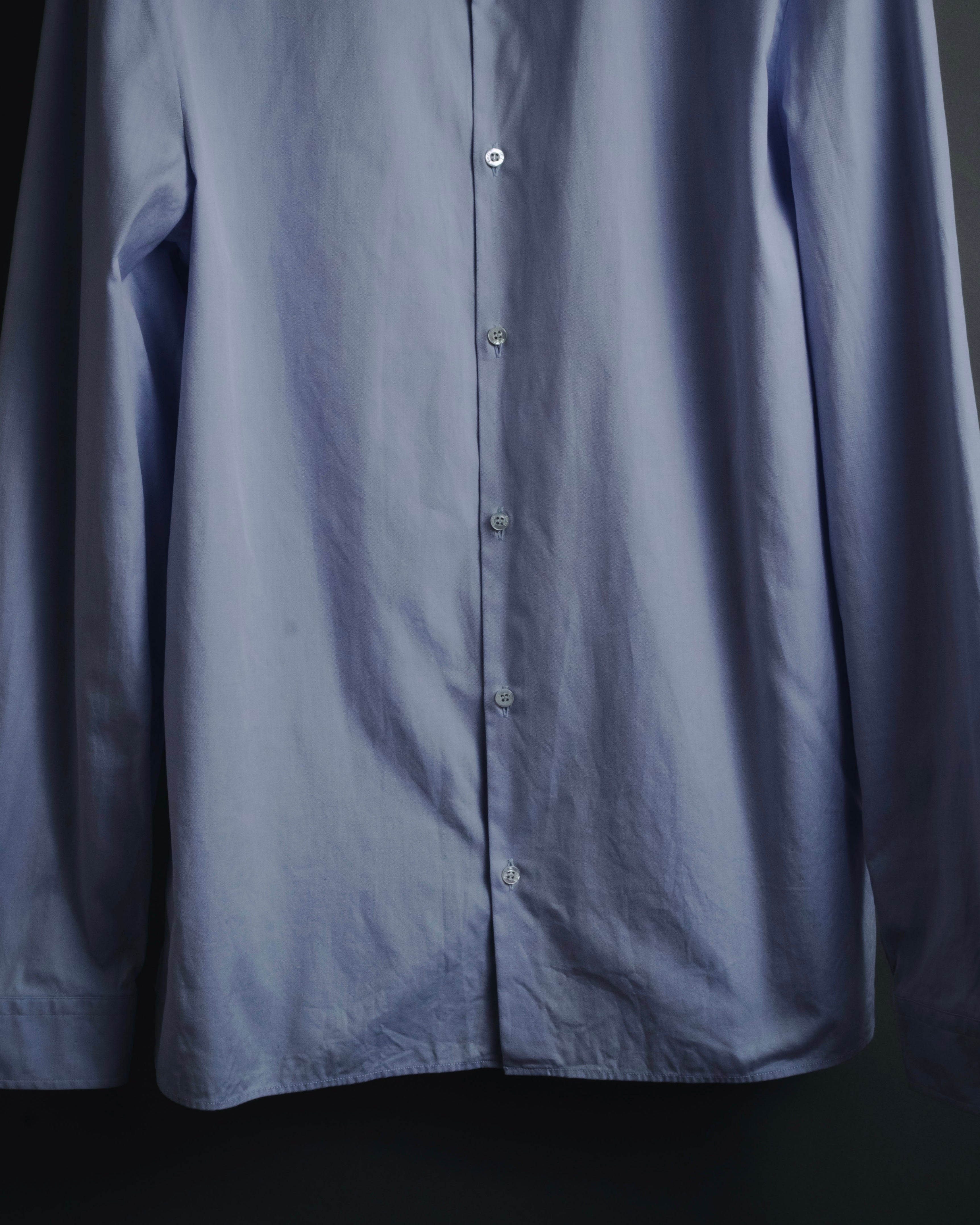 "GUCCI" Michele design tonal contrast-collar classic dress shirt