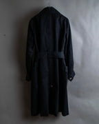 "LOUIS VUITTON" Metal button detailing belted trench coat