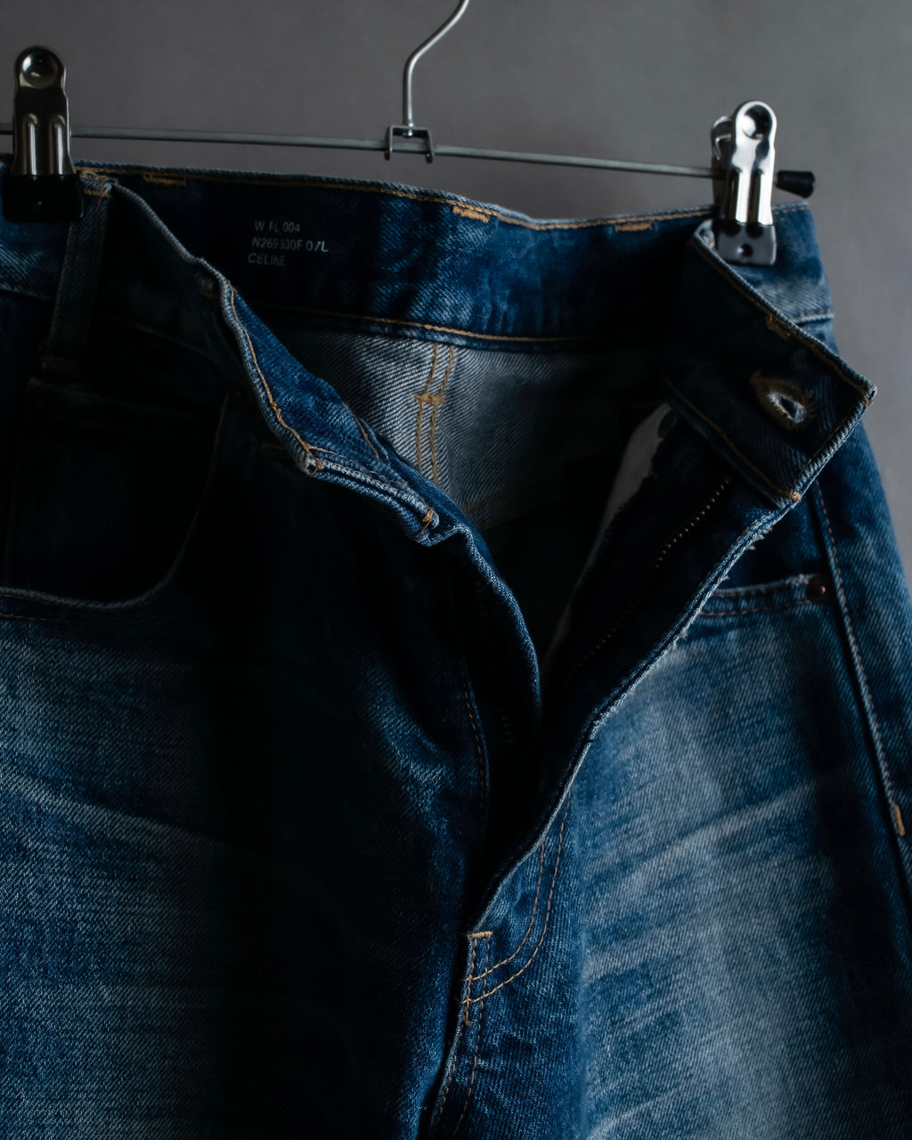 "CELINE" Stonewash design straight denim