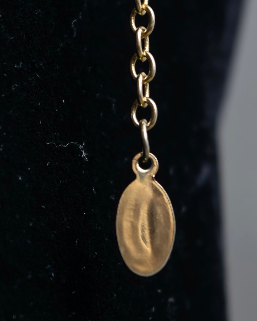 "VALENTINO" Smoky quartz teardrop design necklace