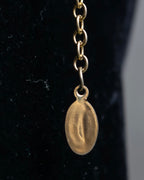 "VALENTINO" Smoky quartz teardrop design necklace