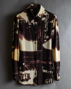 "JEAN PAUL GAULTIER" City night view graphic shirt