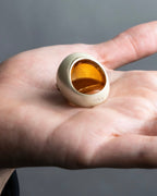 "Christian DIOR" Balloon detail logo design ring