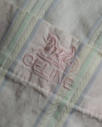 "CELINE" 80’s-90’s Pastel dobby striped pajama shirt