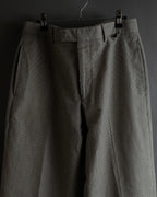 "HERMES" Cotton linen wide tapered slacks