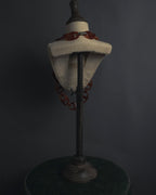 "Christian Dior" Sculptural tortoiseshell resin chain necklace