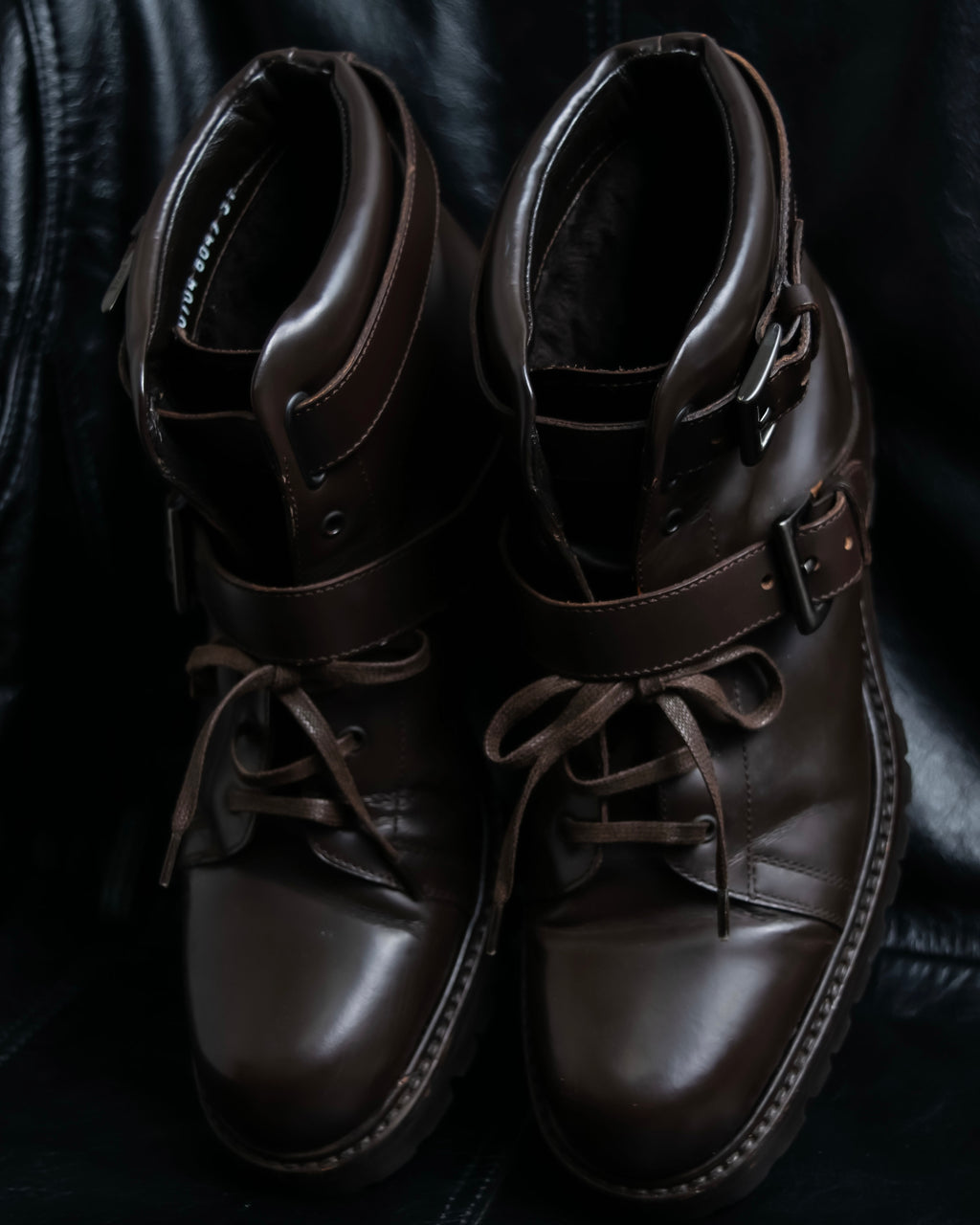 "PRADA" Belt design high cut boots