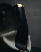 "GUCCI" 90’s-00’s suede piston-closure shoulder bag