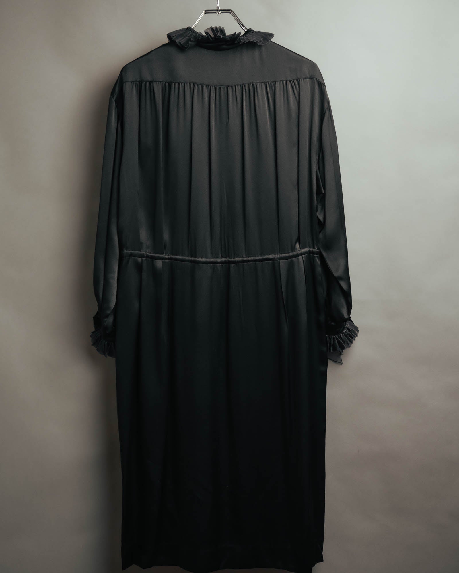 -SPECIAL- “Christian Dior” 90’s Silk pleated ruffle dress