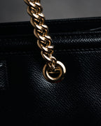 “Salvatore Ferragamo” 2010’s Vara chain leather tote bag