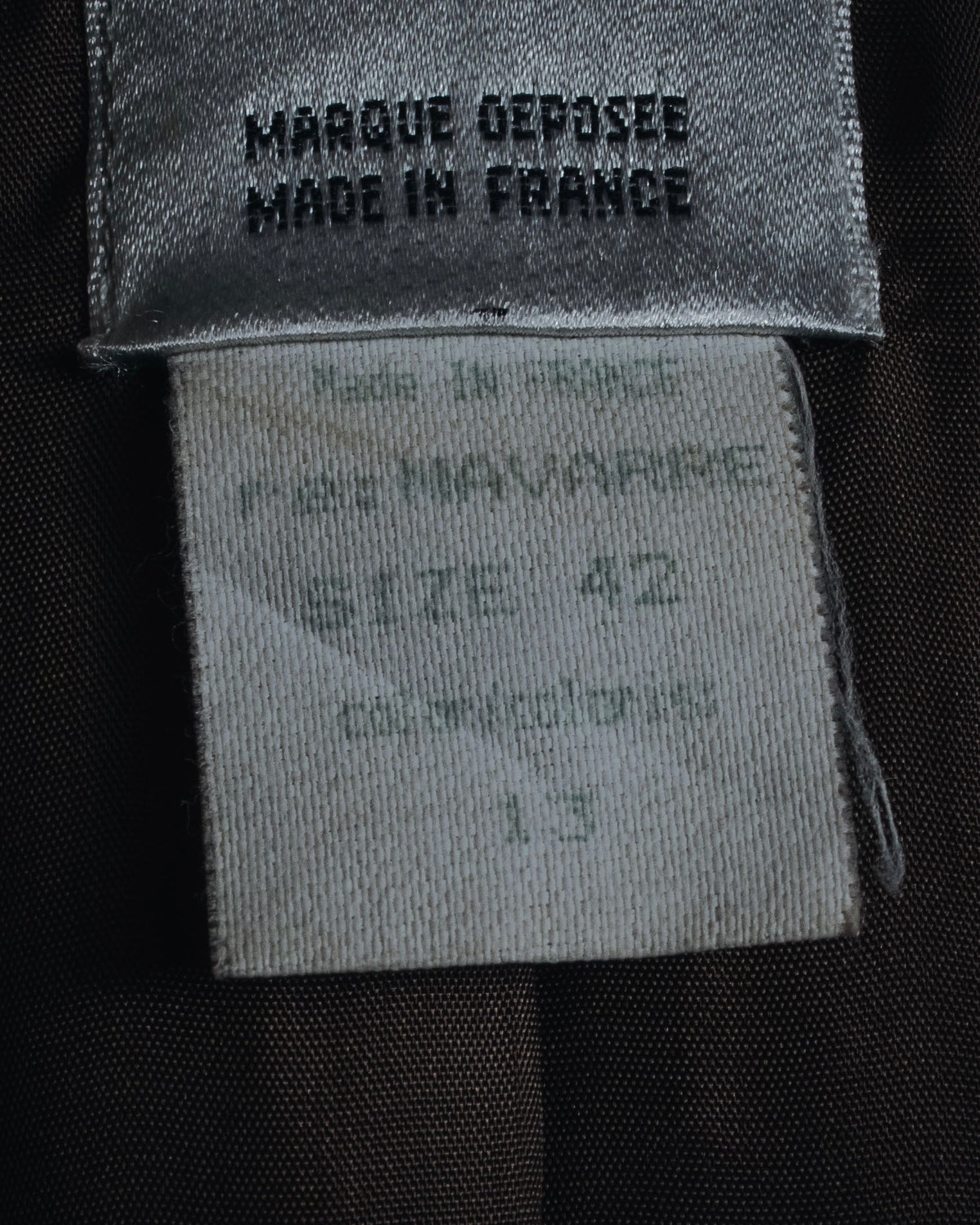 "CELINE" Late 80s–Early 90s velvet-collar woven jacket