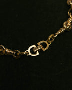 "Christian Dior" 80's-90's Gold tone chain necklace