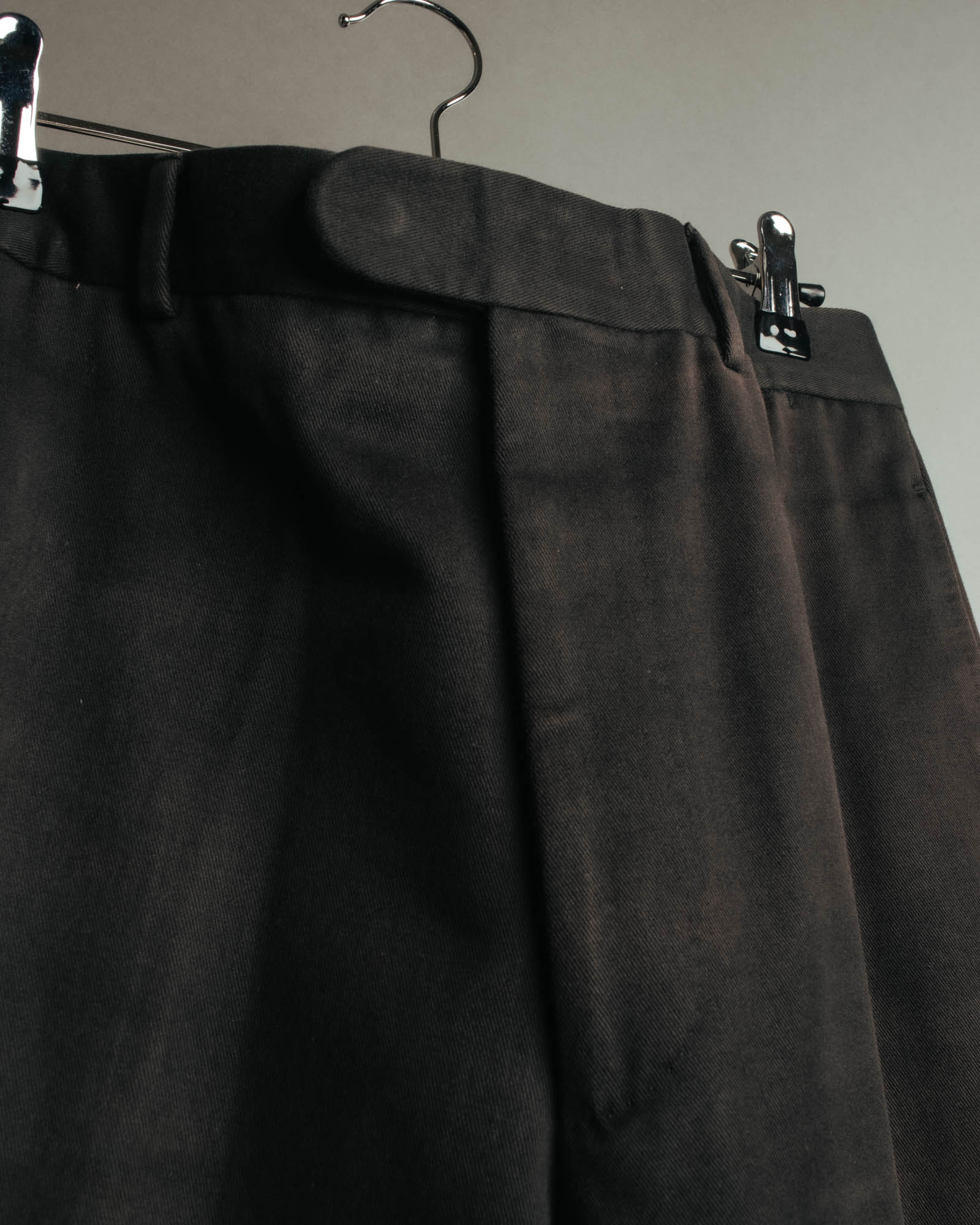 -SPECIAL- "Hermès" 90's-00's Refined cotton trousers