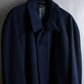 "YVES SAINT LAURENT" Stand neck fly front wool long coat