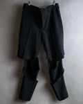 "COMME des GARCONS HOMME PLUS" 19SS Cut-off design slacks