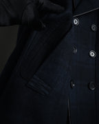 "HUGO BOSS" Double-breasted plaid coat