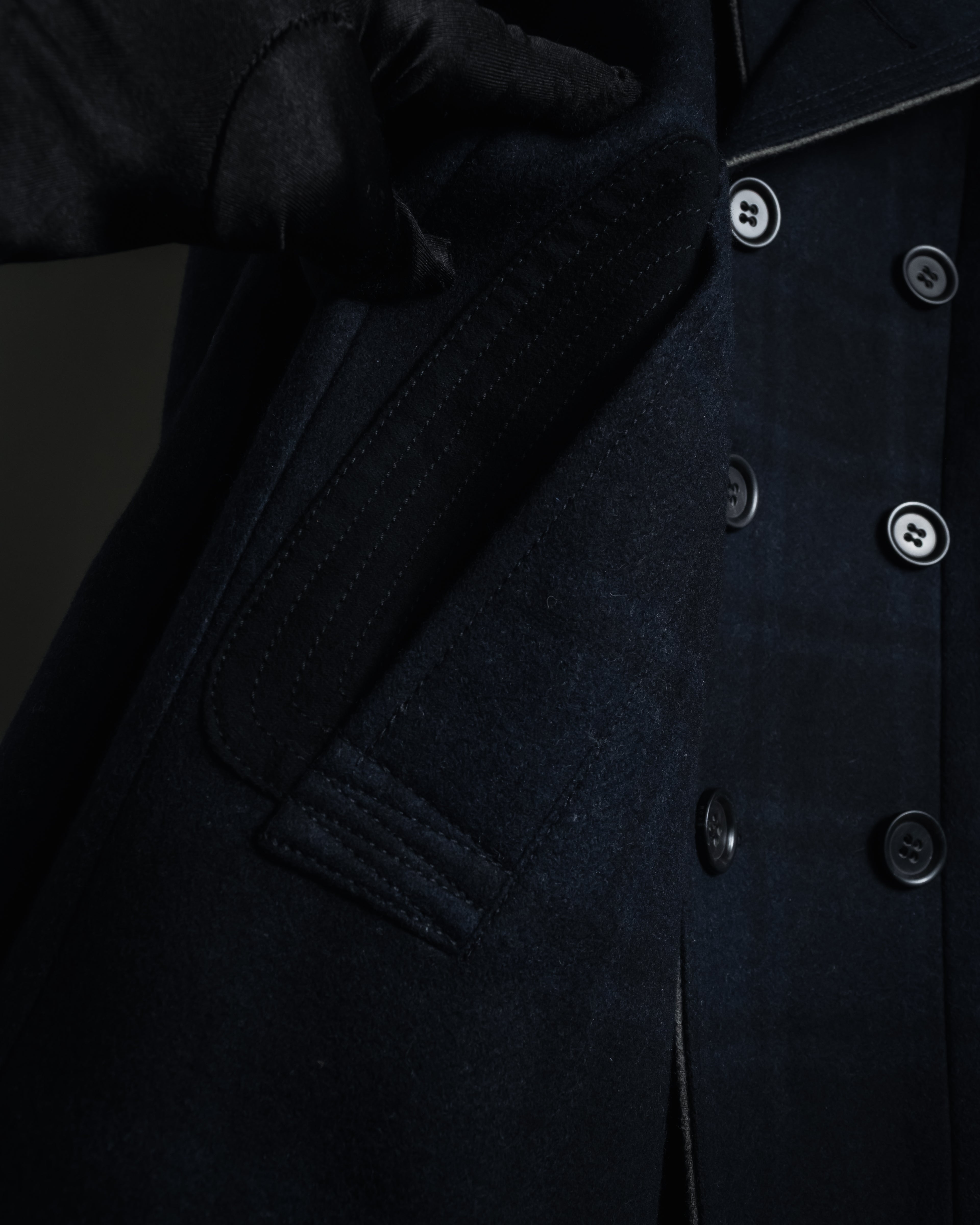 "HUGO BOSS" Double-breasted plaid coat