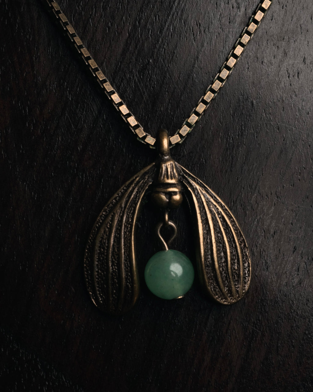 “Christian Dior” 90’s-00’s Antique gold botanical pendant necklace