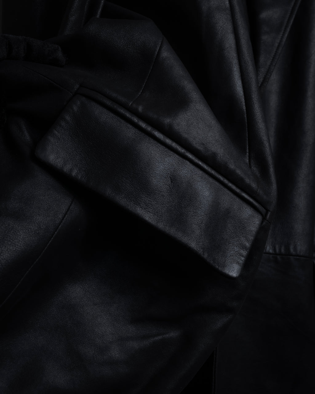 "HUGO BOSS" Oversized calf leather tailored jacket