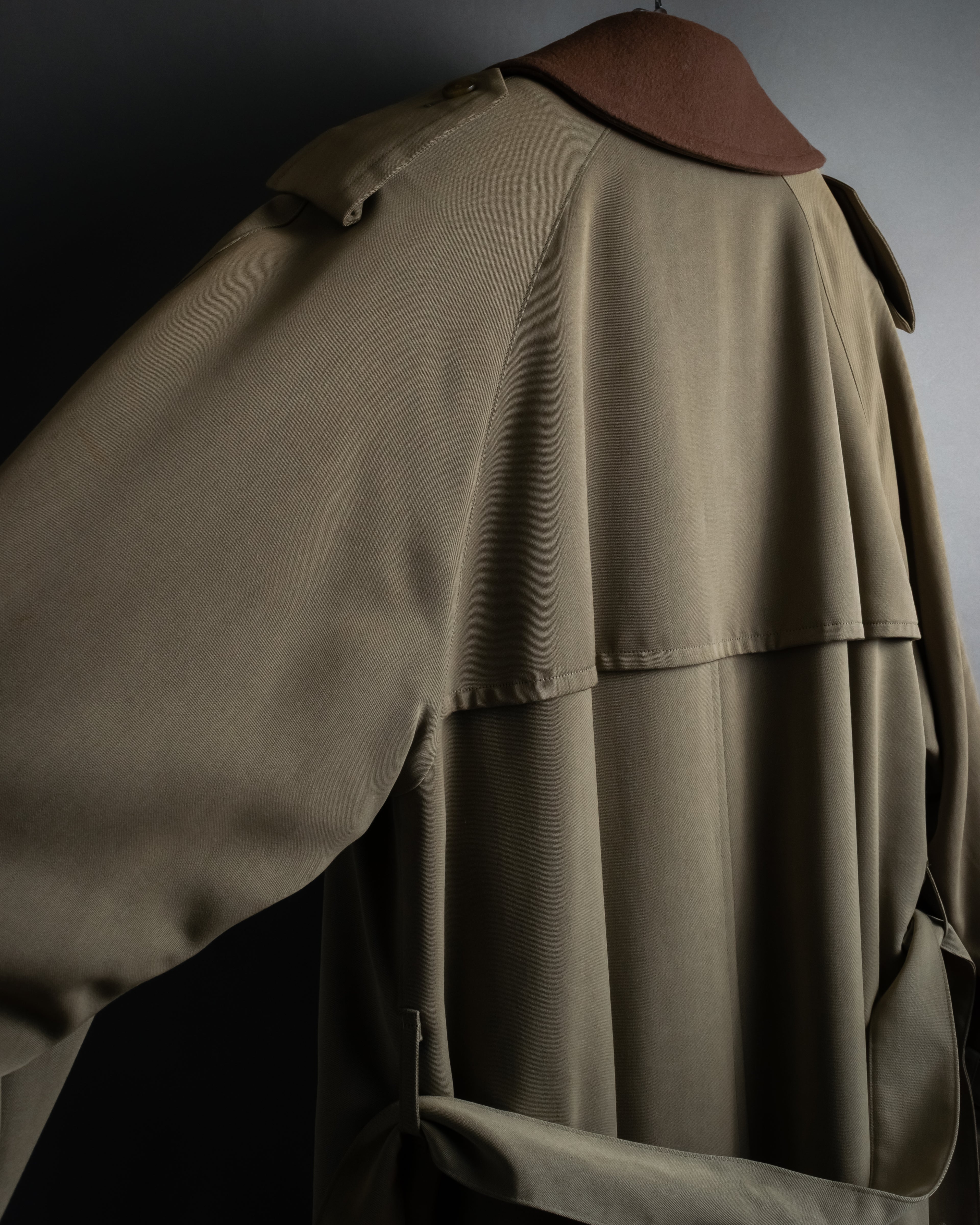 -SPECIAL- "Burberrys" 90's Collar switching two-tone trench coat