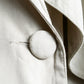 "MARILYN DE PEREL" Covered button detail  Ivory feminine trench coat