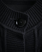 “Maison Martin Margiela” 2000’s Sheer shadow stripe long cardigan