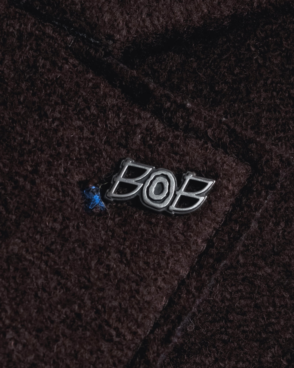 "BOB" Brushed wool single-breasted coat