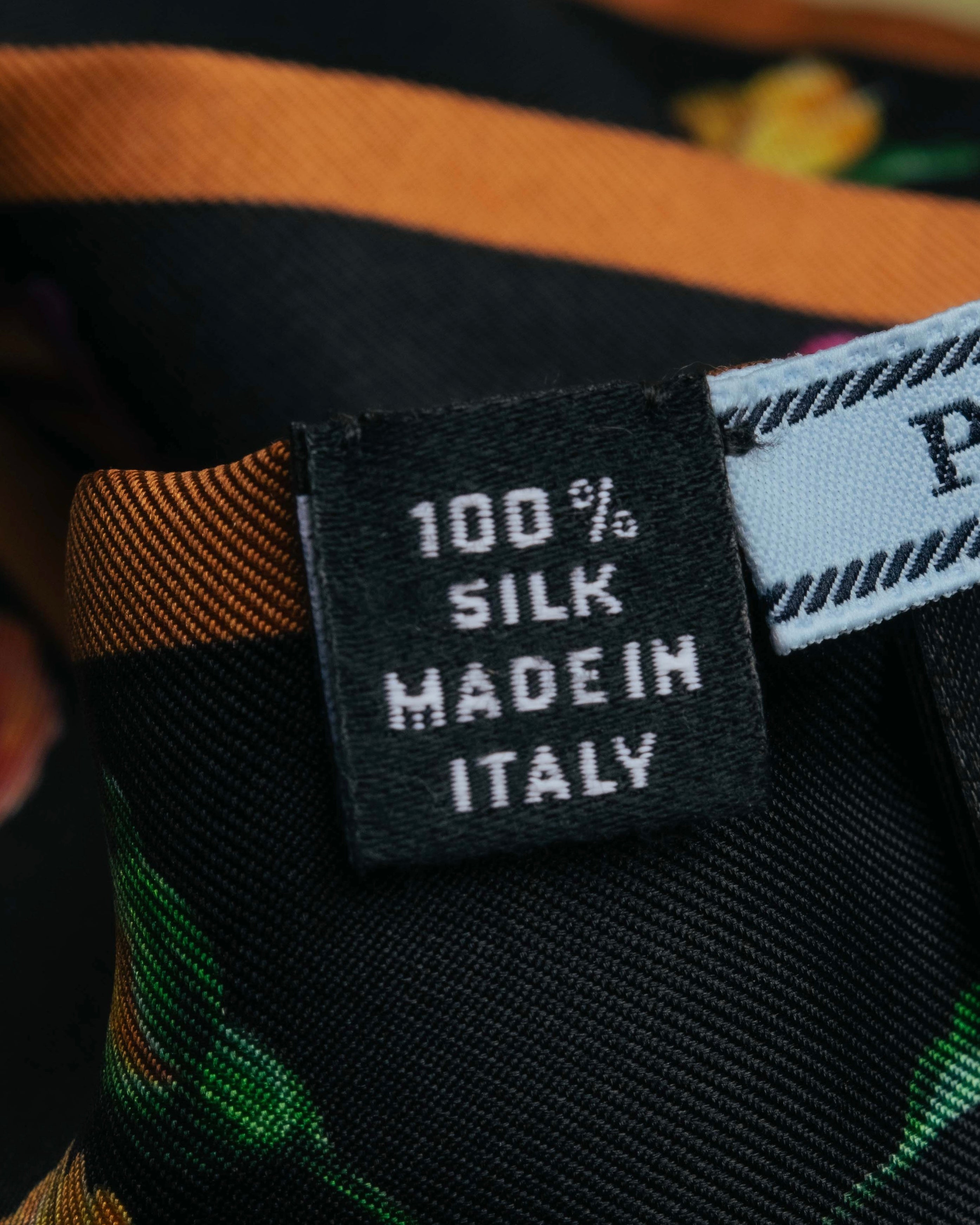 "PRADA" 2020's Floral silk skinny scarf
