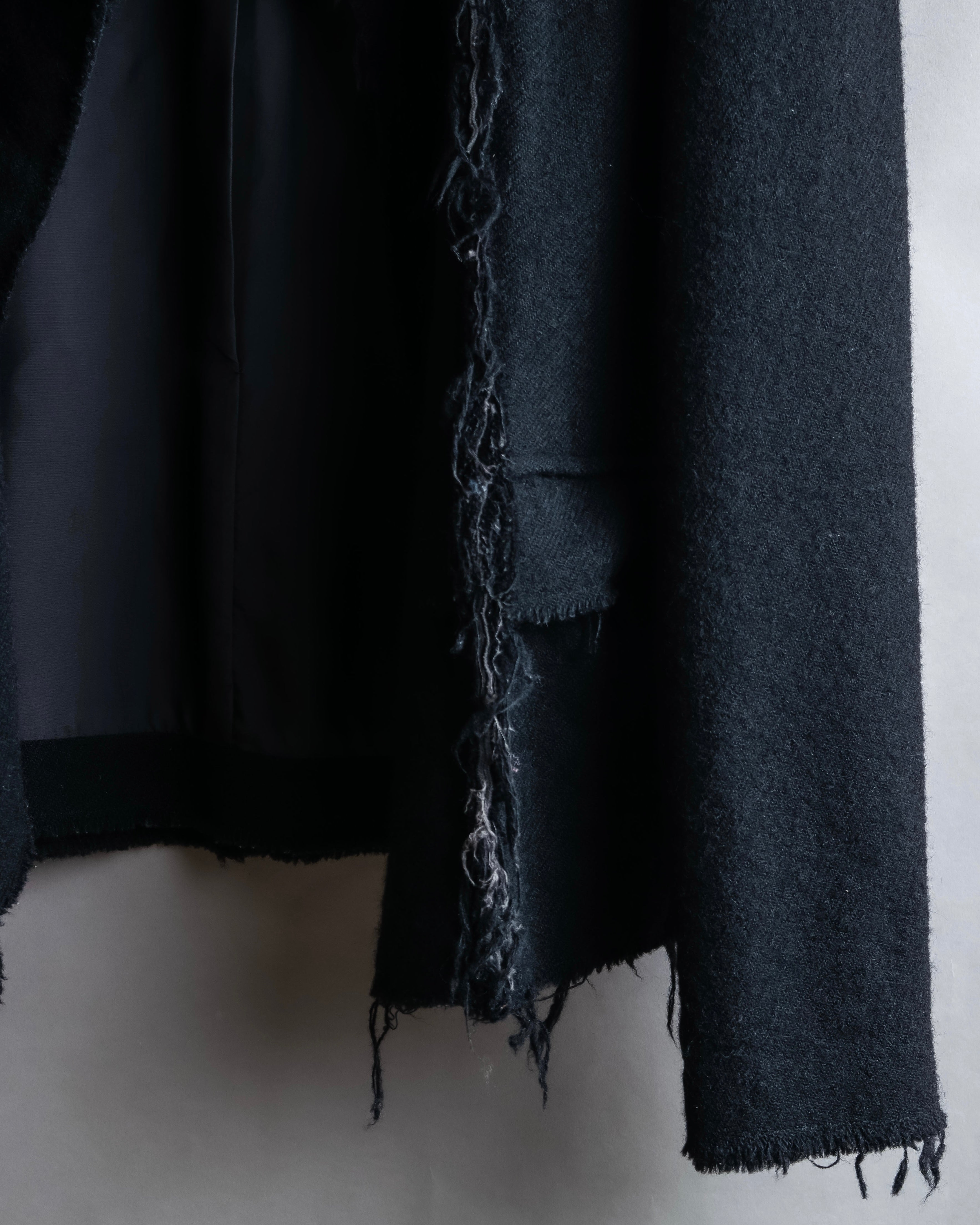 "tricot COMME des GARCONS" Fringe cut design tailored jacket