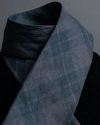 "COMME des GARCONS HOMME" Argyle check sheer necktie