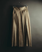 "DESTREE" 2020's Striped linen blend maxi skirt