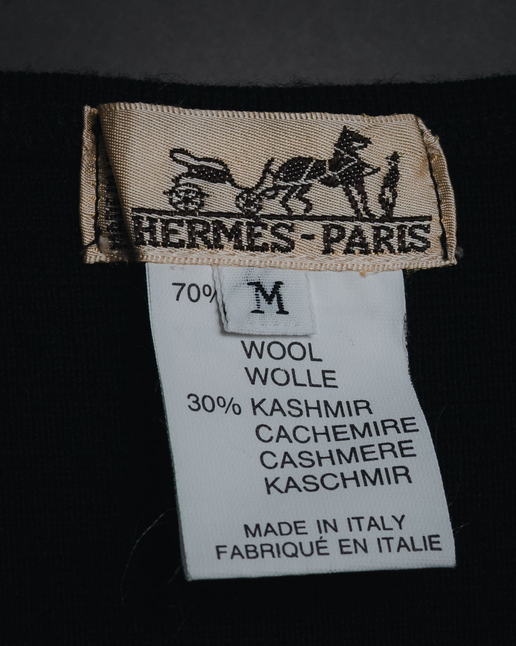"HERMES" 00’s Minimal wool cashmere crewneck knit