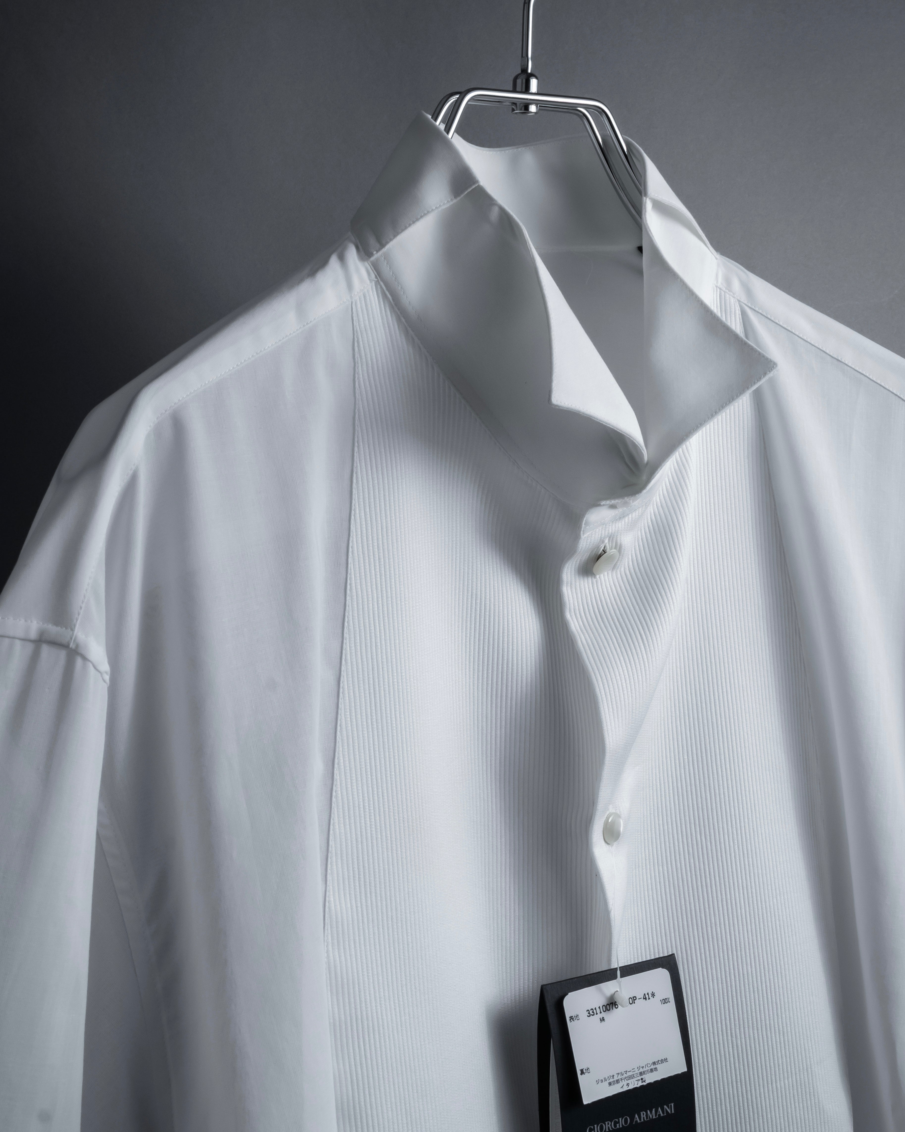 "GIORGIO ARMANI" Belt included bow tie dress shirt