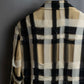 "MOSCHINO" Graphic check pattern raw edge design tailored jacket