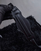 "BALENCIAGA" Padlock design shearling leather bag