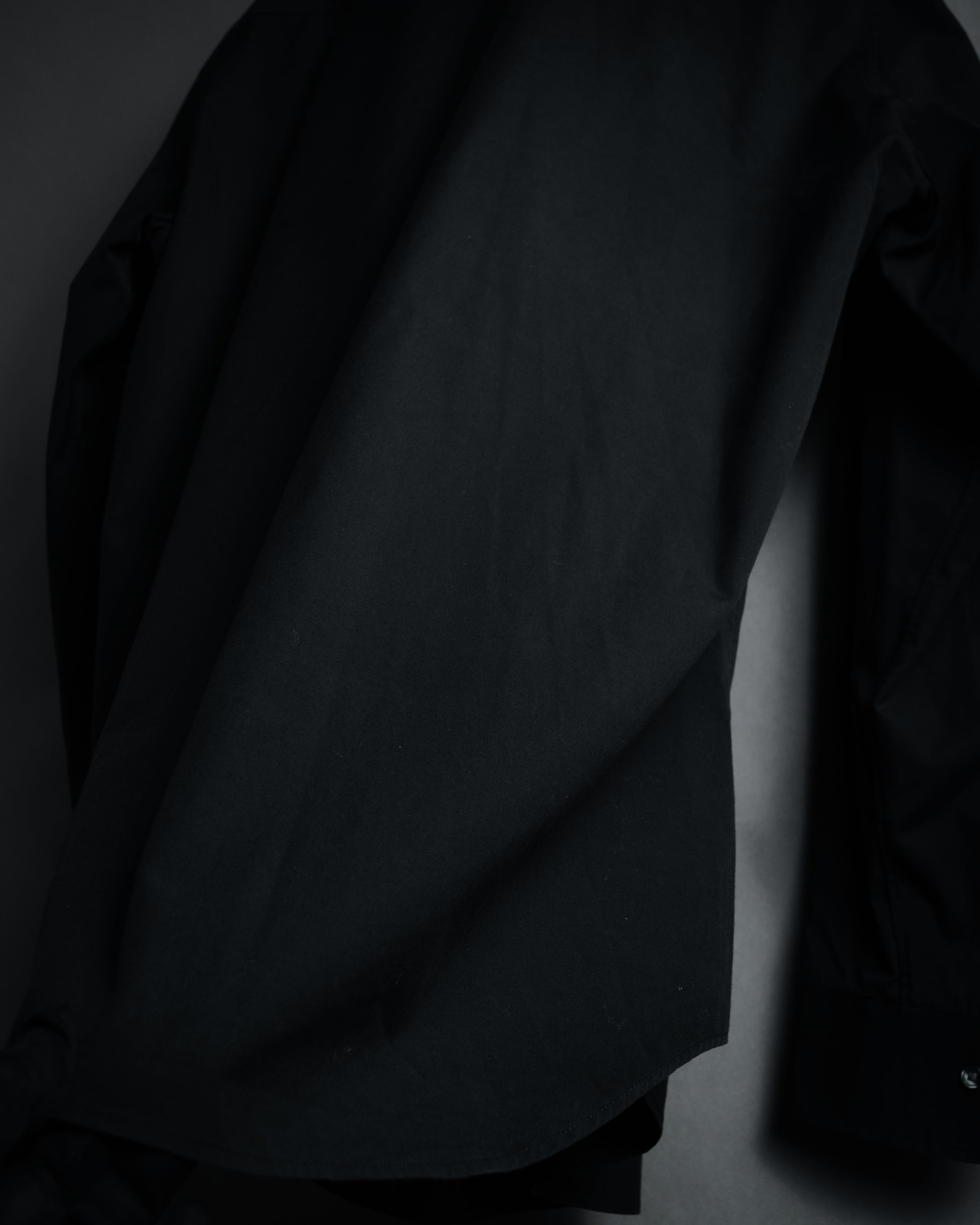 "SAINT LAURENT" 2017 season minimalist black dress shirt