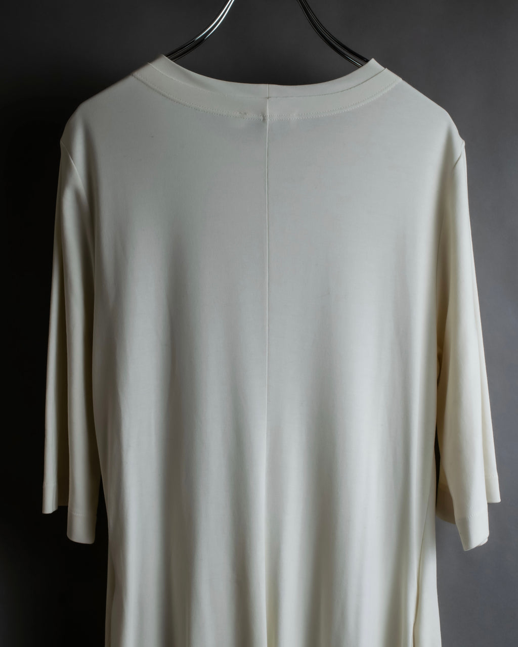 "JIL SANDER" Asymmetrical tuck gather detail long dress