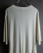 "JIL SANDER" Asymmetrical tuck gather detail long dress