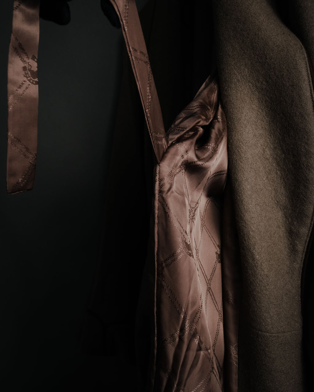 "CELINE" 70’s-80’s Archive sulky embroidered gown coat