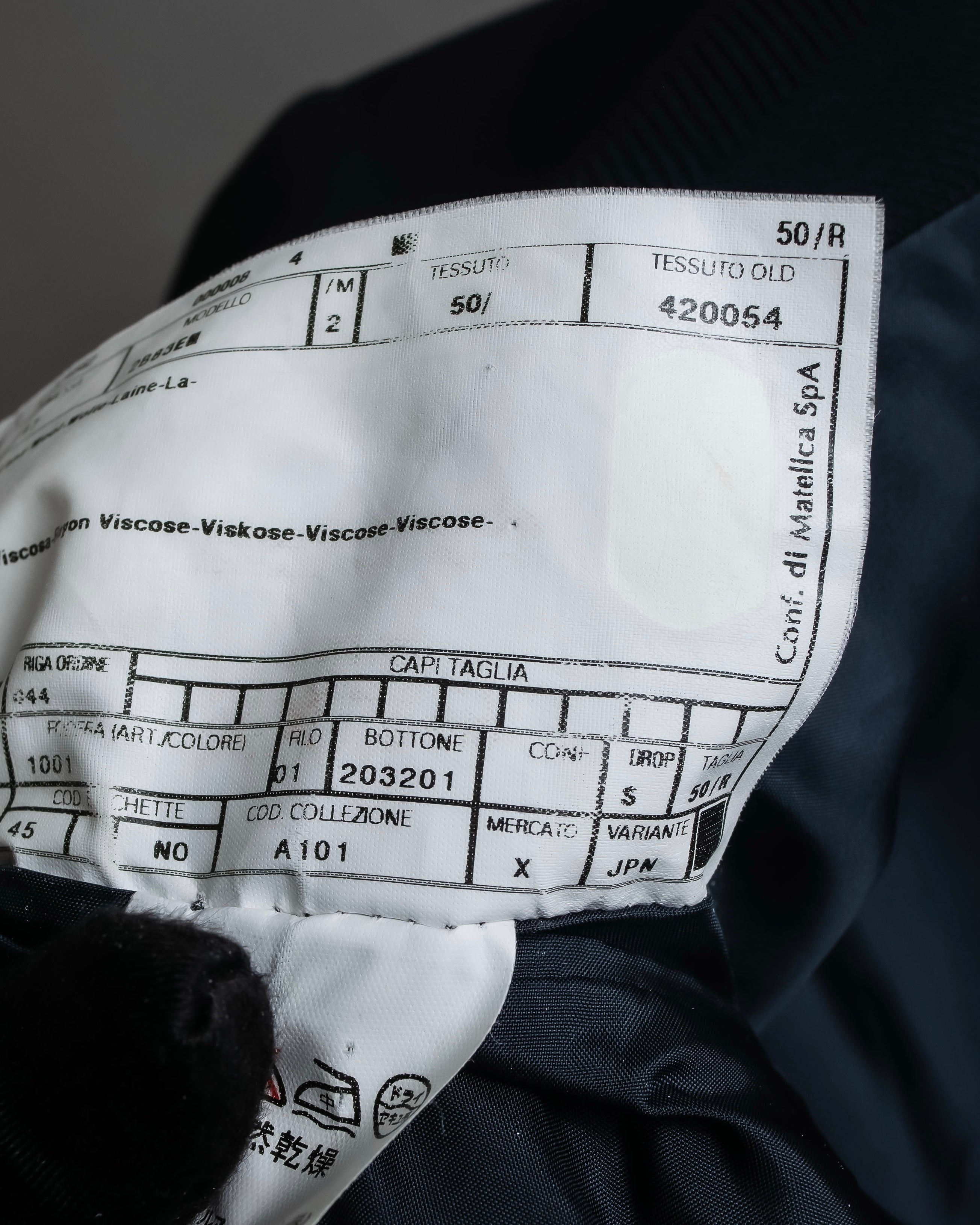 "ARMANI COLLEZIONI" Herringbone weave classical detail set up