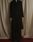 Abrigo largo con diseño de cuello de actriz de los años 90-00 de "Max Mara"