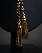–SPECIAL– “SONIA RYKIEL” 80’s-90’s Tassel lariat chain necklace