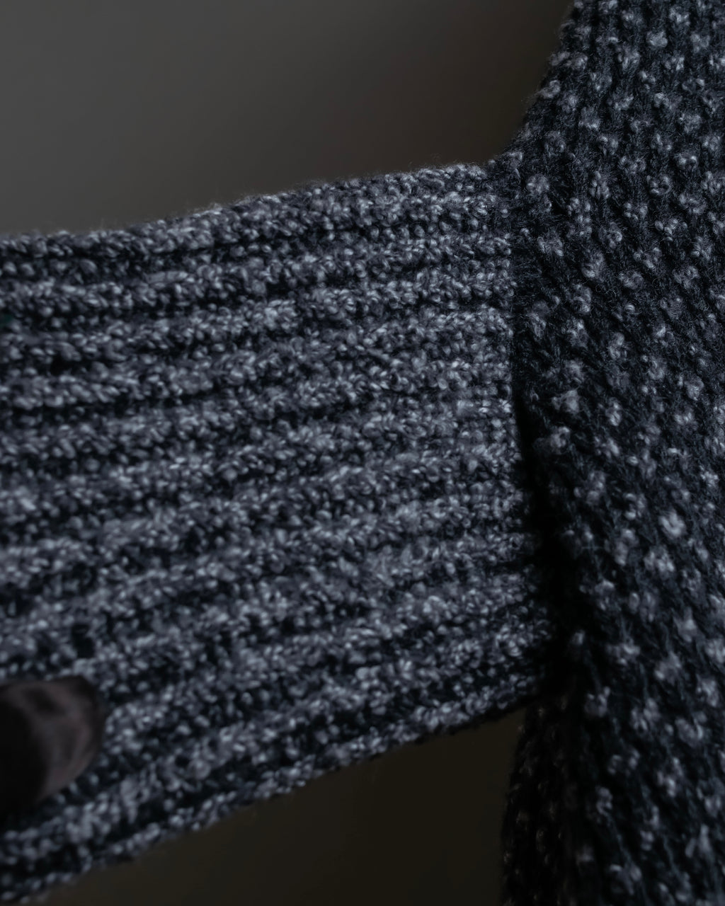 "DOLCE & GABBANA" Poncho silhouette waffle knit pullover