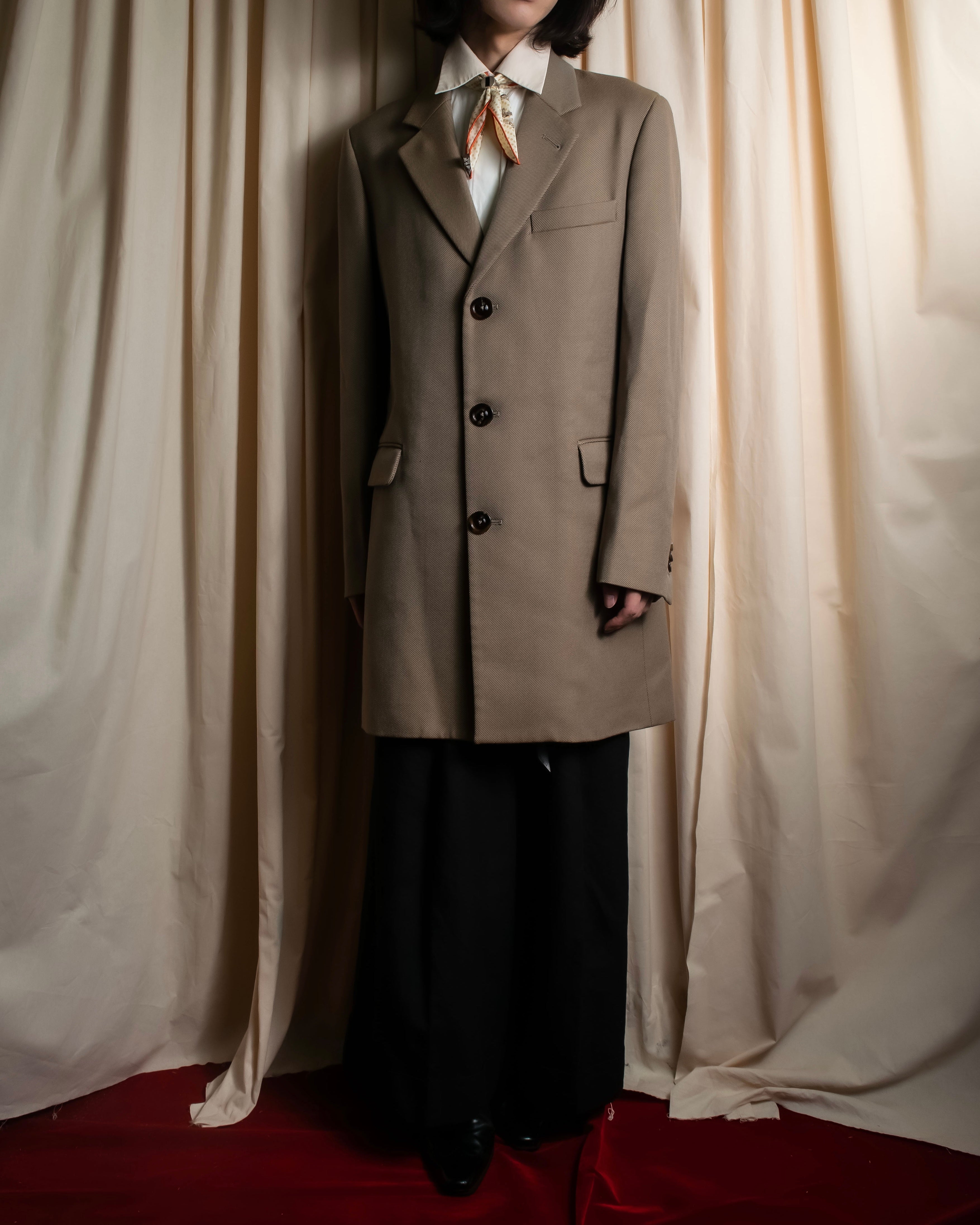 "MAISON MARGIELA" 13AW structured mid-length tailored coat
