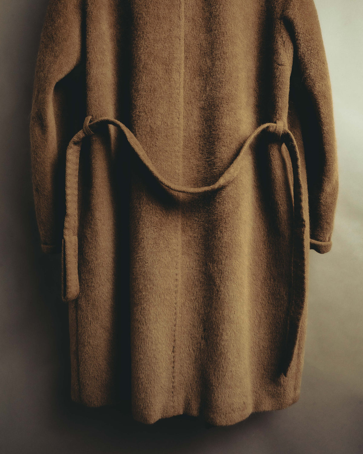 -SPECIAL- “Max Mara” 90’s-00’s Angora blend belted wrap coat