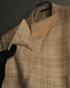 “Christian Dior MONSIEUR” 80’s-90’s Silk blend checked double breasted blazer