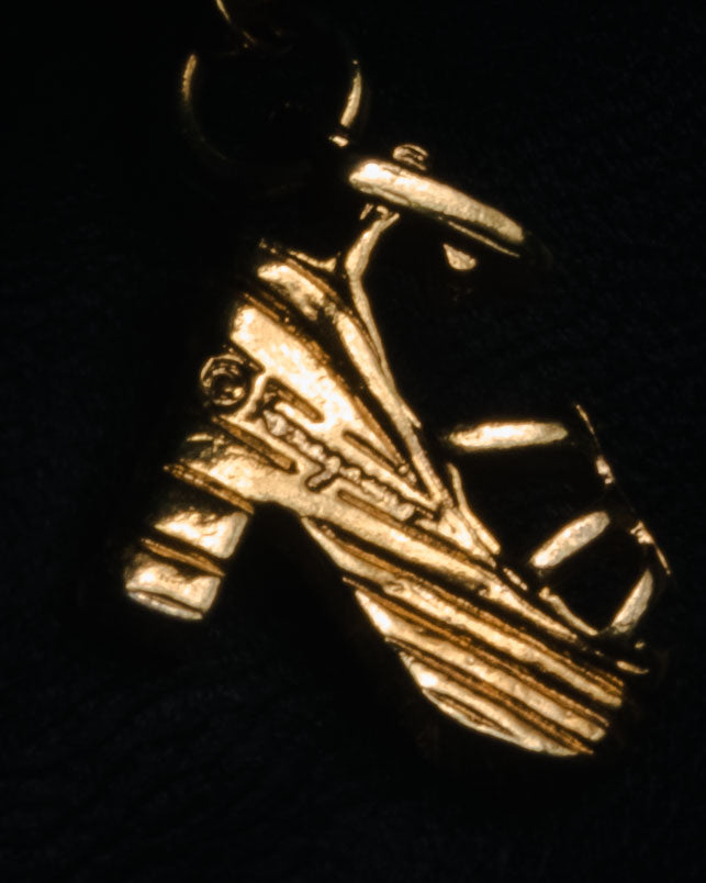 "Salvatore Ferragamo" 90’s-00’s Archive shoe motif embossed leather mini bag