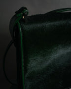 “GUCCI“ 90’s-00’s pony hair structured shoulder bag