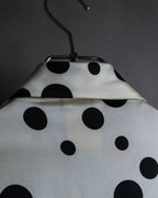 "GIANNI VERSACE" Irregular dot pattern silk shirt