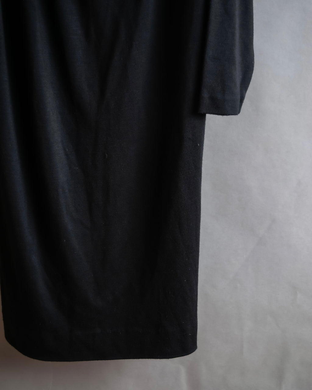 "LANVIN" Asymmetrical shoulder button design long dress